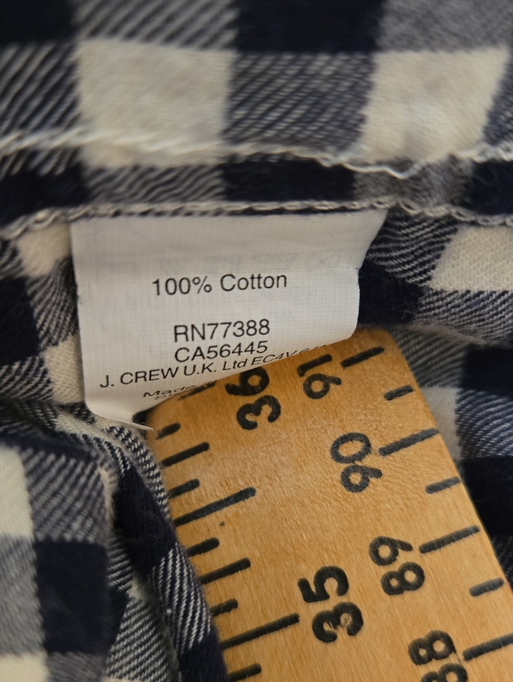 J Crew Flannel Black And White Check Pajamas Size Small - Picture 7 of 8